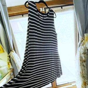 Ava & Viv black and white t shirt dress 2X